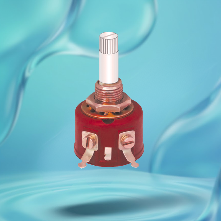 Single Turn Wire Wound Potentiometer Model: R.W-1 P White Plastic Shaft
